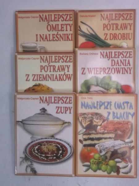 Książki kulinarne, 6 książek