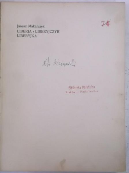 Liberja. Liberyjczyk. Liberyjka, 1936 r.