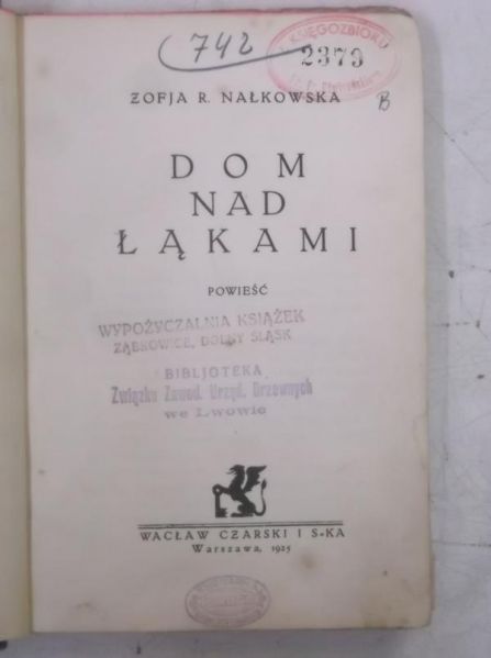 Dom nad łąkami, 1925 r.