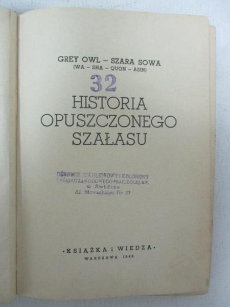 Historia opuszczonego szałasu, 1949 r.