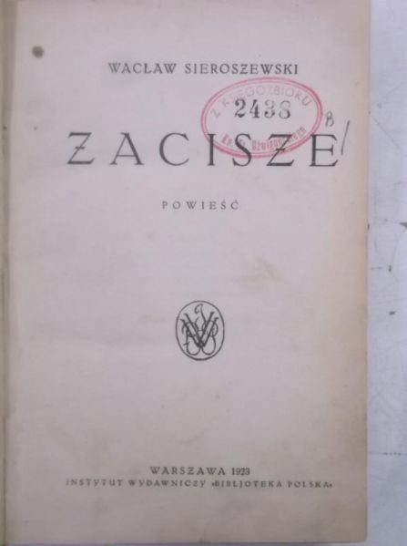Zacisze, Tom X, 1923 r.