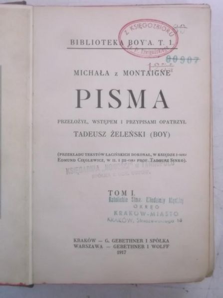 Pisma, Tom I, 1917 r.