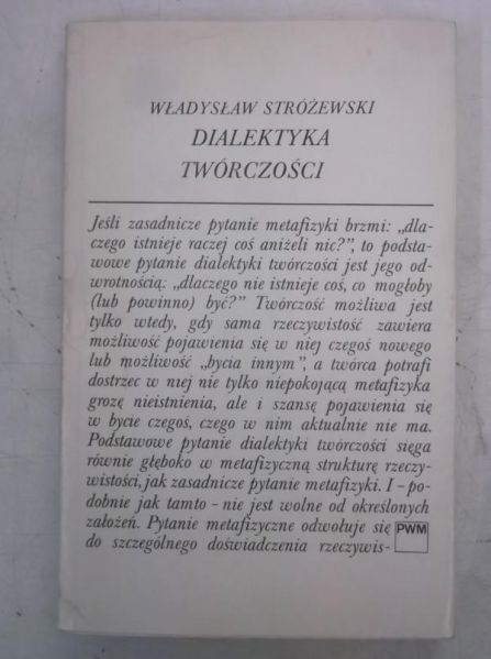 Dialektyka twórczości