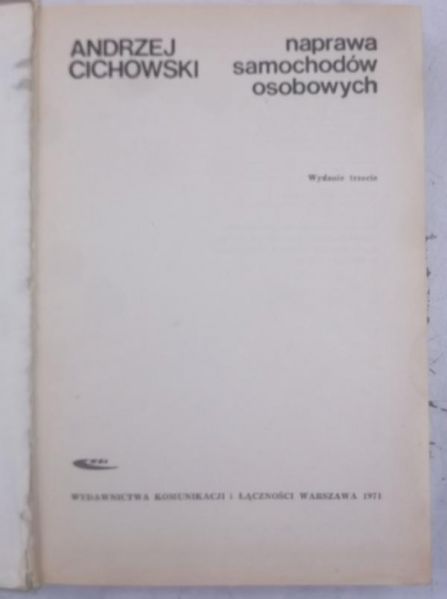 Cichowski Andrzej - Naprawa samochodów osobowych