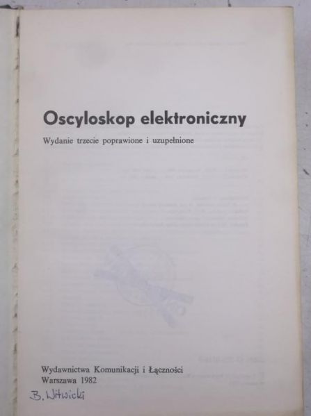 Oscyloskop Elektroniczny