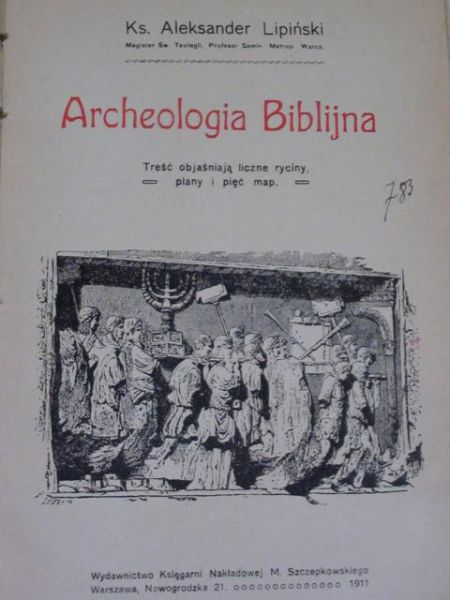 Archeologia Biblijna, r. 1911