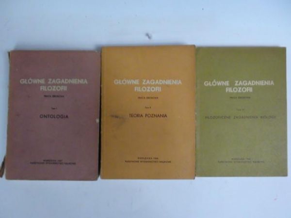 Główne zagadnienia filozofii, T. I-III