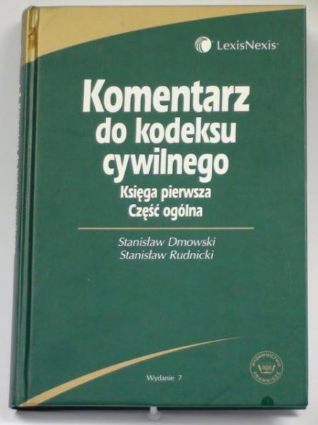Rudnicki ,   - Komentarz do kodeksu cywilnego