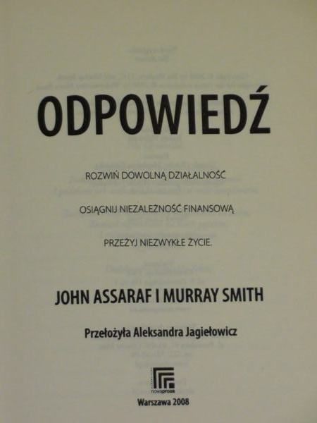 Assaraf J., Smith M. - Odpowiedź