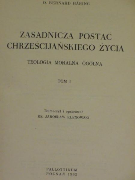 Haring Bernard - Nauka Chrystusa, t.I