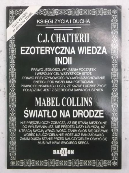 Chatterii J.,   - Ezoteryczna wiedza Indii. Światło na drodze