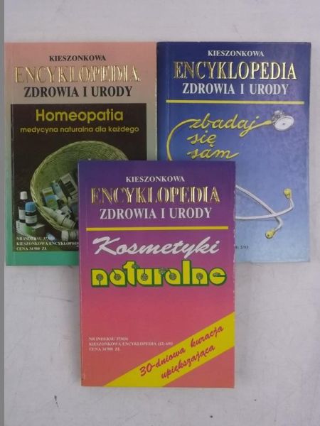 Kieszonkowa encyklopedia zdrowia i urody, zestaw 3 książek