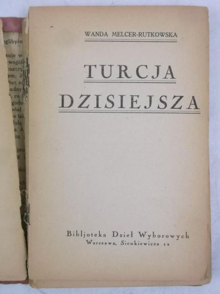 Melcer -  - Turcja dzisiejsza, 1925 r.