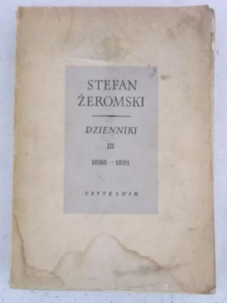 Dzienniki, Tom III 1888-1891