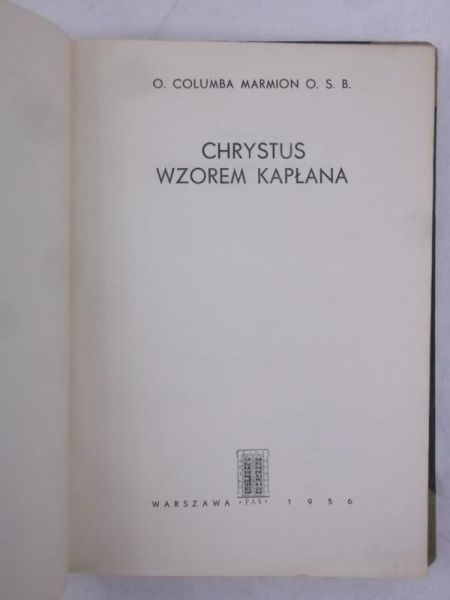 Chrystus wzorem kapłana