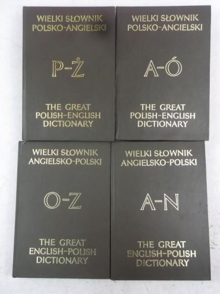 Wielki słownik polsko-angielski, 4 tomy