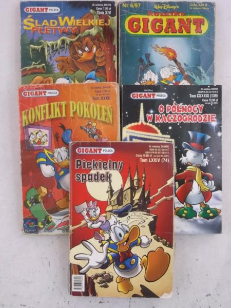 Komiks Gigant, 5 książek