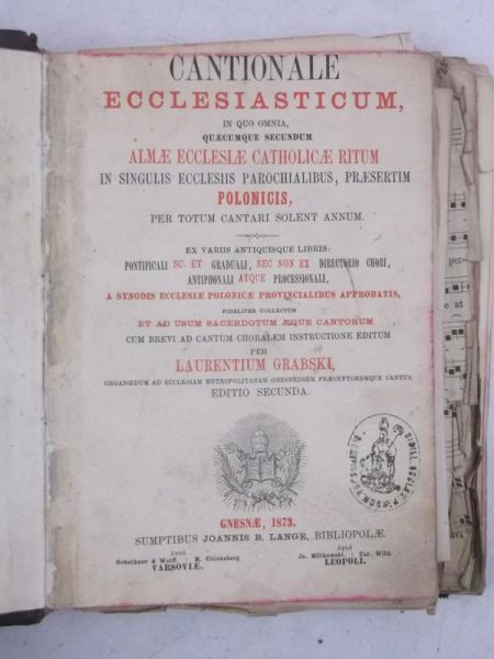 Cantionale Ecclesiasticum, 1873 r.