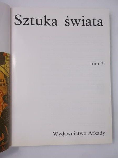 Sztuka świata, Tom III