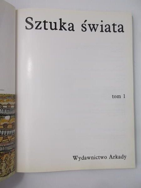 Sztuka świata, Tom I