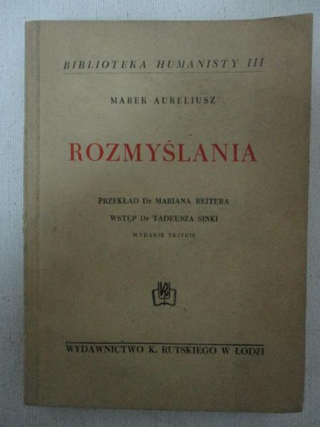 Aureliusz Marek - Rozmyślania, 1937 r