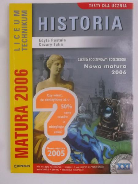 Historia. Matura 2006. Liceum, technikum