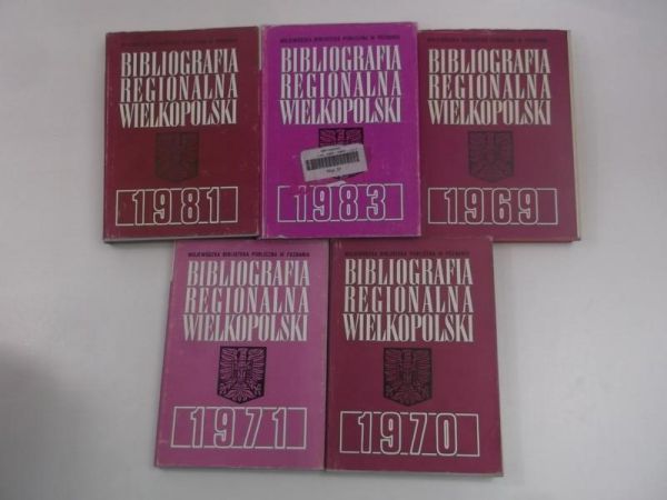 Bibliografia regionalna Wielkopolski, Zestaw 5 książek