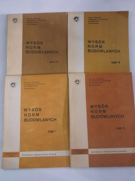 Wybór norm budowlanych, część I-IV