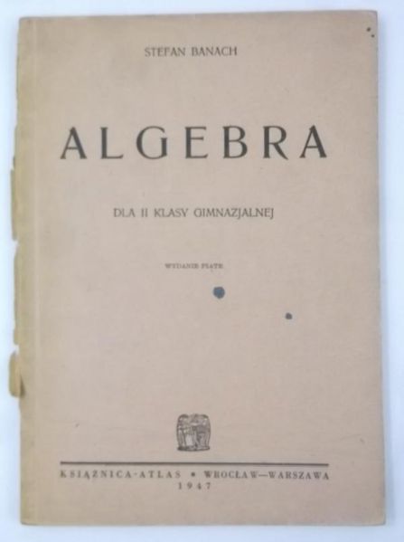 Algebra, 1947 r.
