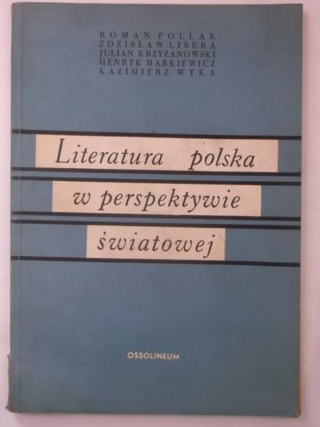 Literatura polska w perspektywie światowej
