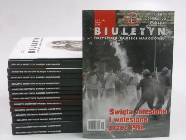 Biuletyn Instytutu Pamięci Narodowej, 15 numerów 2007-2011