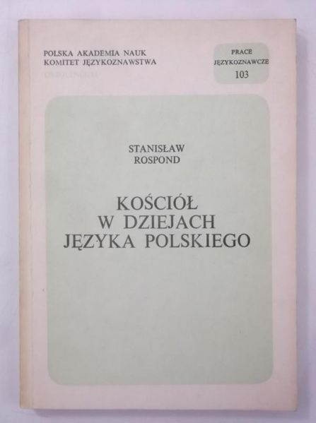 Kościół w dziejach języka polskiego