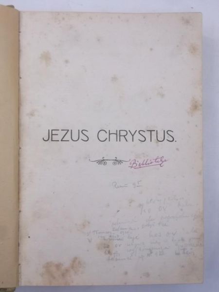 Jezus Chrystus w świetle Ewangelii, 1918 r.
