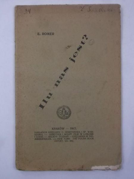 Romer E. - Ilu nas jest?, 1912 r.