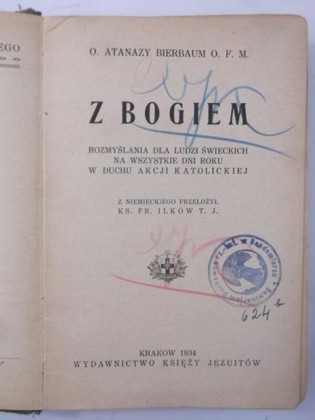 Bierbaum Atanazy - Z Bogiem, 1934 r.