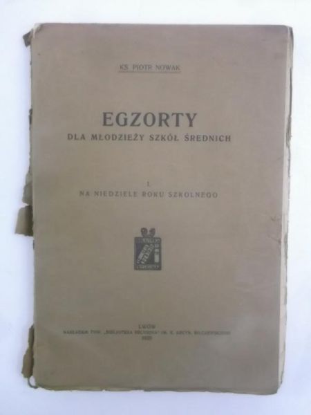 Egzorty dla młodzieży szkół średnich, 1929 r.