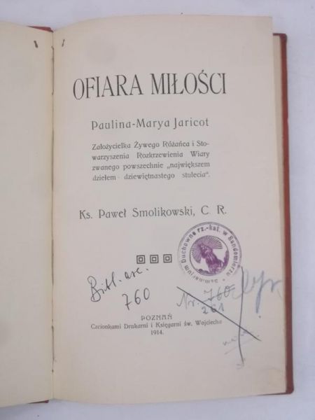 Ofiara miłości, 1914 r.