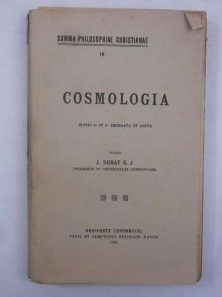 Cosmologia, 1924 r.