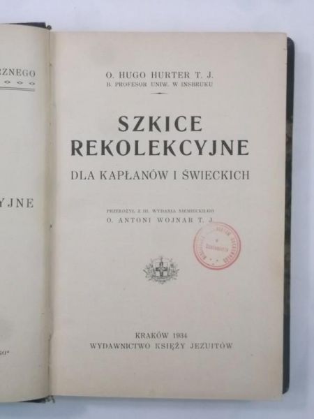 Szkice Rekolekcyjne, 1934 r.