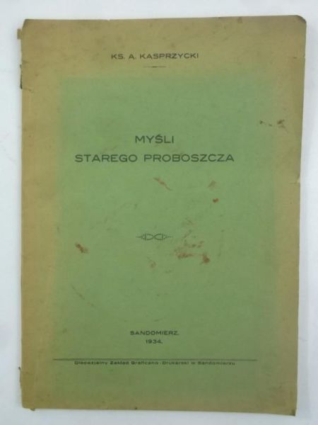 Myśl starego proboszcza, 1934 r.