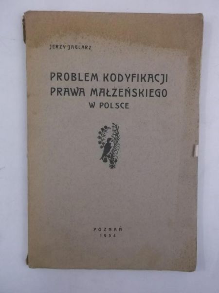 Problem kodyfikacji prawa małżeńskiego w Polsce, 1934 r.