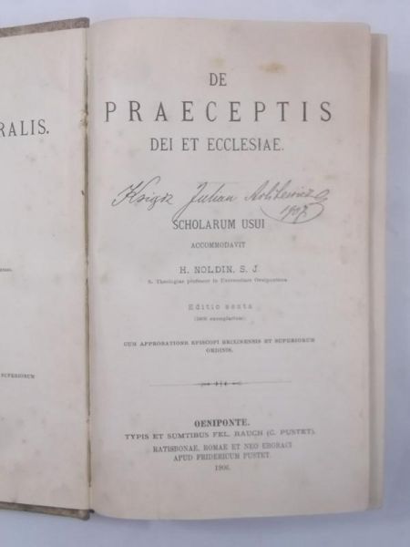 De Praeceptis Dei et Ecclesiae, 1906 r.