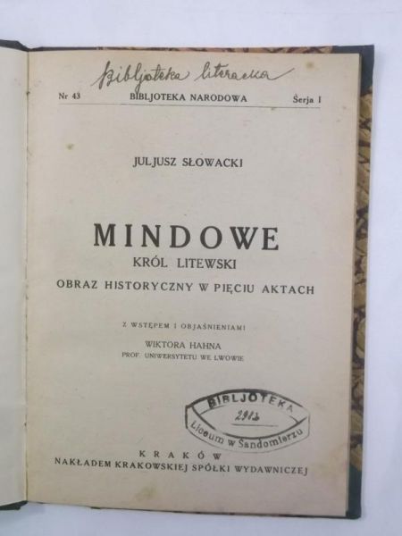 Mindowe. Król litewski, BN, 1879 r.