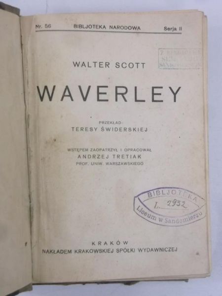 Waverley, 1929 r.