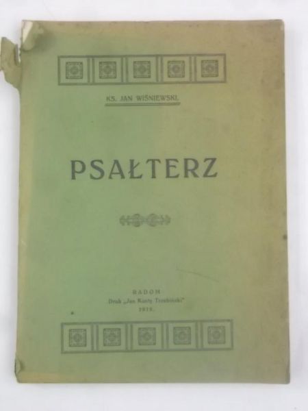 Wiśniewski Jan - Psałterz, 1918 r.
