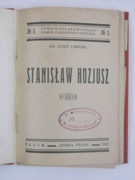 Uminski   - Stanisław Hozjusz, 1928 r.