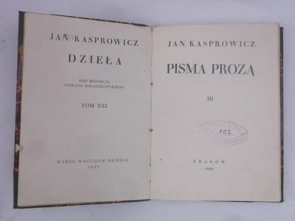 Pisma prozą, tom III, 1930 r.