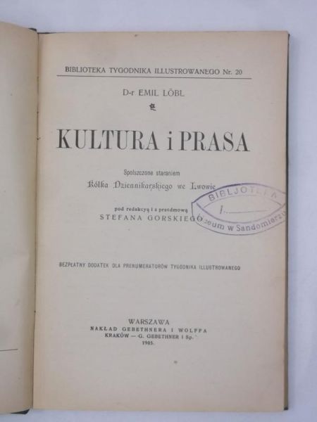 Kultura i prasa, 1905 r.