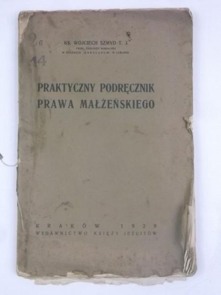 Praktyczny podręcznik prawa małżeńskiego, 1929 r.