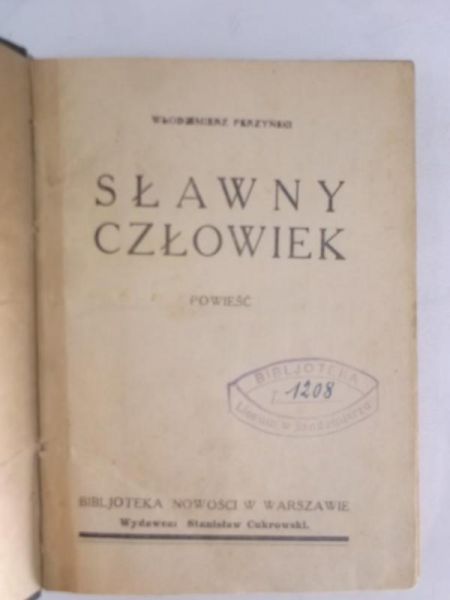 Sławny człowiek, ok.1930